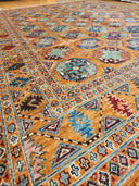 Bakhtiyari Bukhara Area Rug | 9x8
